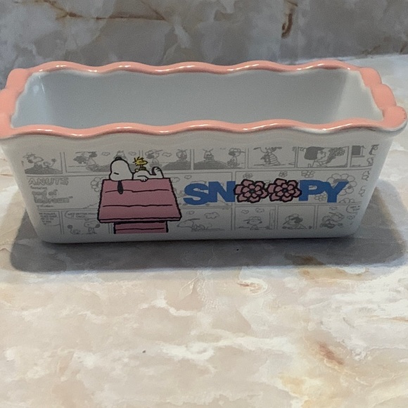 Peanuts Kitchen Peanuts Spring Themed Small Stoneware Baking Casserole Dish Poshmark